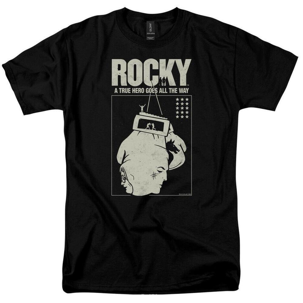 Rocky Balboa Movie T-Shirt - A True Hero Goes All The Way